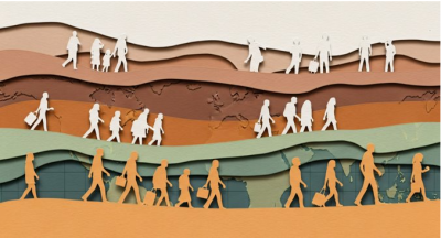 Refugees moving to new places